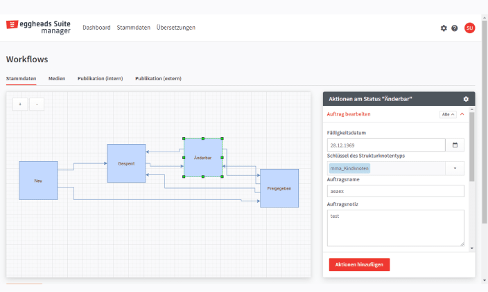 eggheads Suite Webclient Workflow